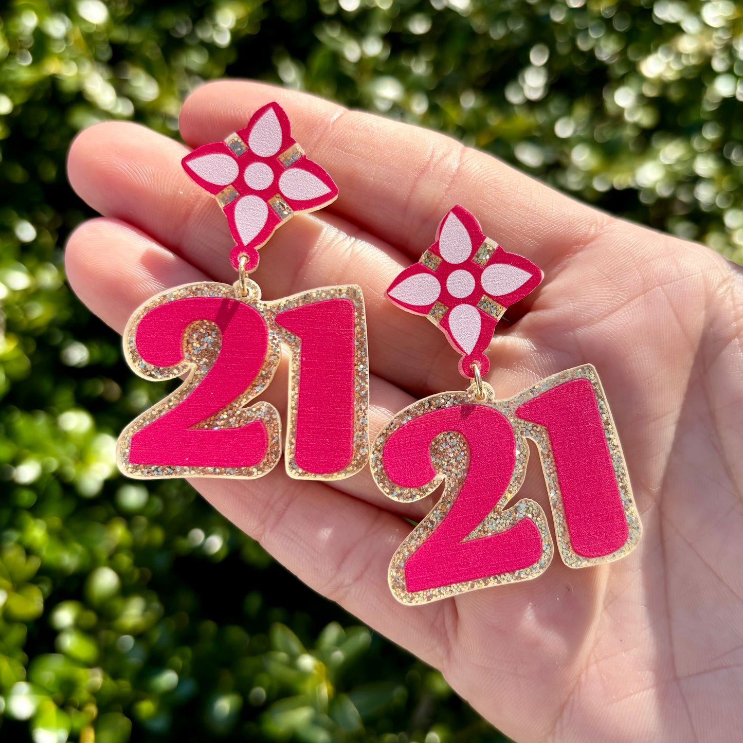 21st Birthday Earrings