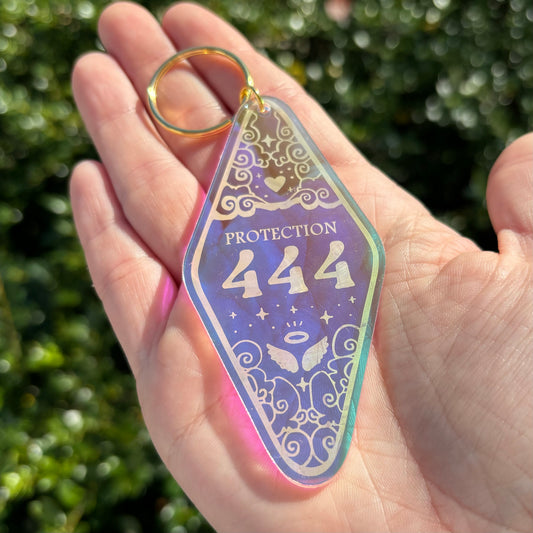 444 Holographic Keychain