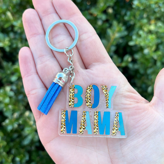 Boy Mama Keychain