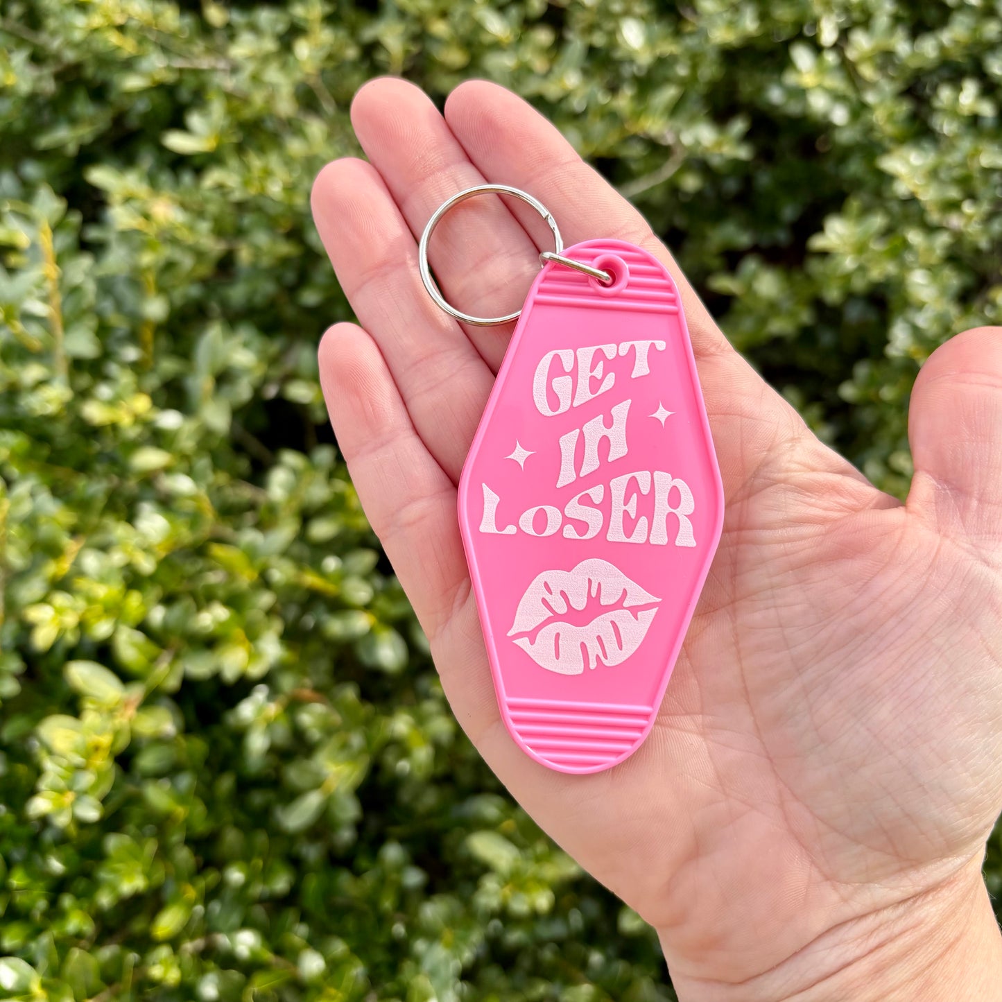 Get in Loser Motel Keychain