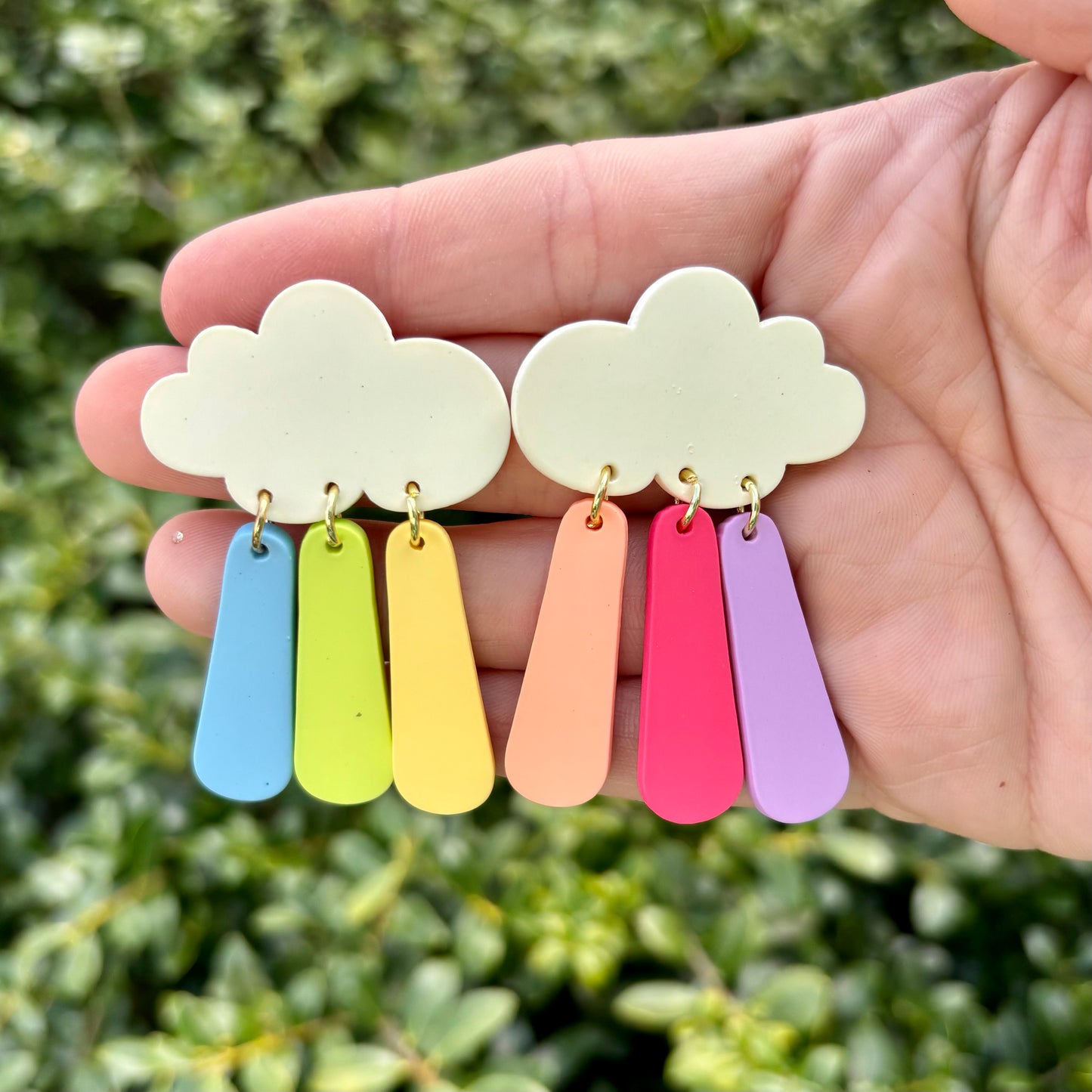 Rainbow Cloud Earrings