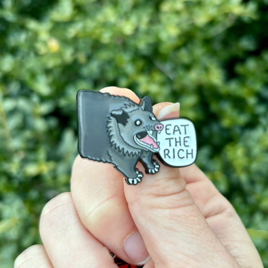 Eat the Rich Enamel Pin