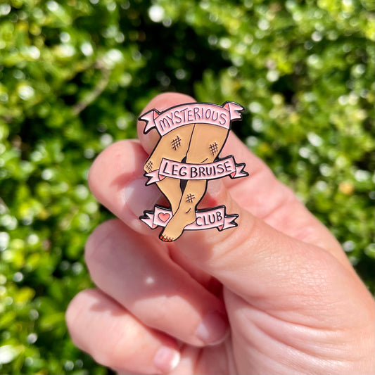 Leg Bruise Enamel Pin