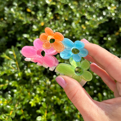 Pastel Flower Claw Clip