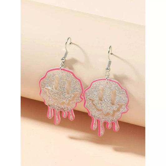 Smiley Drop Earrings