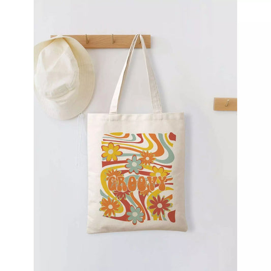 Groovy Canvas Tote Bag