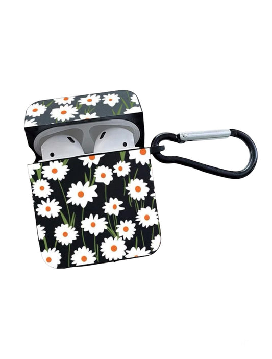 White Daisy AirPod Case